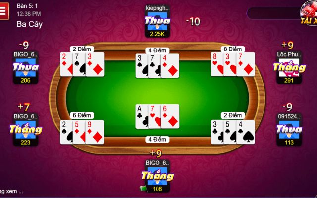 Giới thiệu khái quát về game bài 3 cây