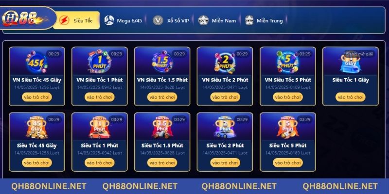 Chơi xổ số QH88 kiếm tiền thưởng hấp dẫn mỗi ngày